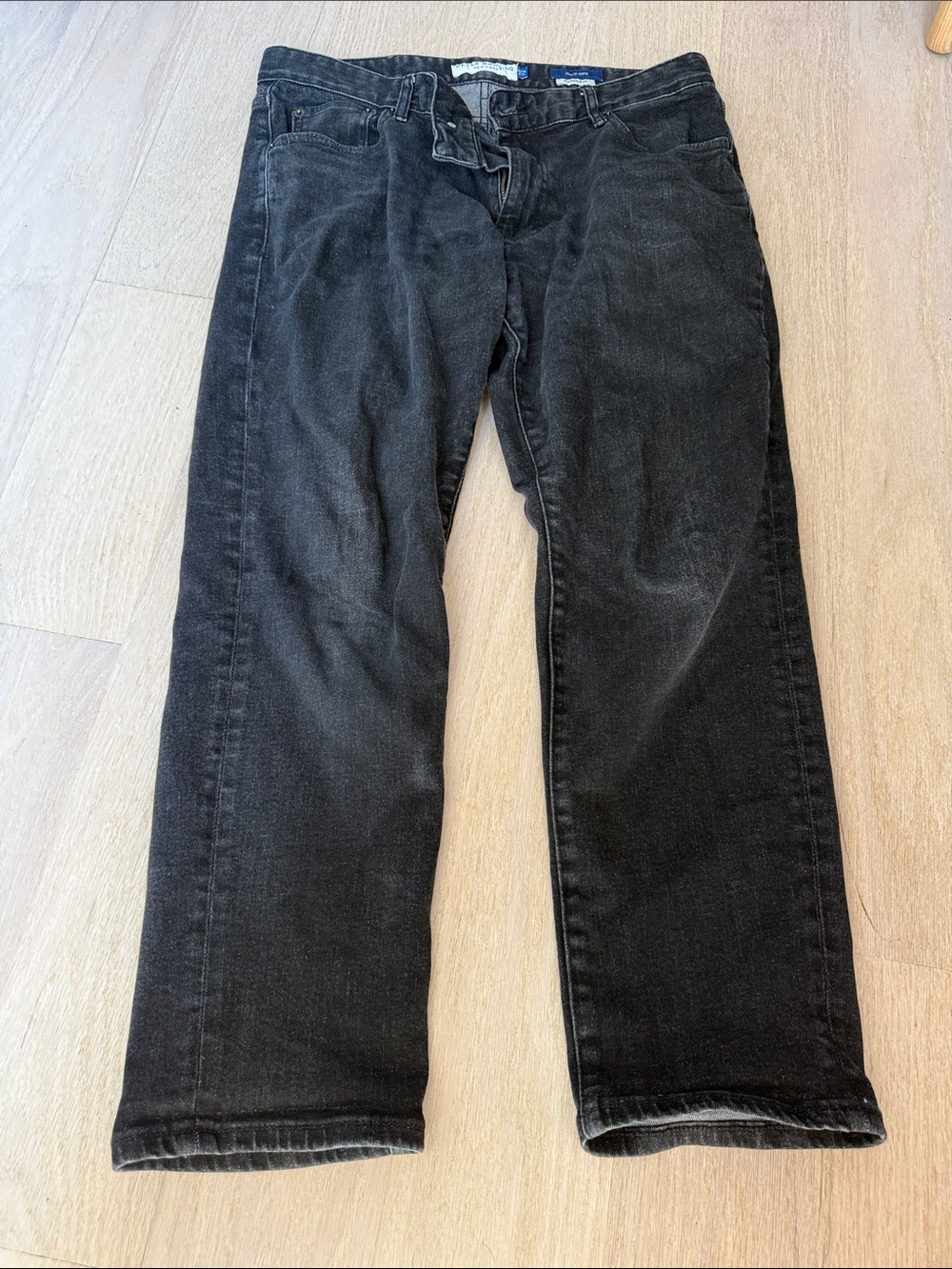 Classic Black Straight Jeans for Men